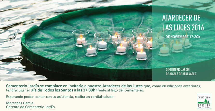 Cervantes y sus textos sobre la muerte, en una exposición junto al lago del Cementerio Jardín de Alcalá de Henares 