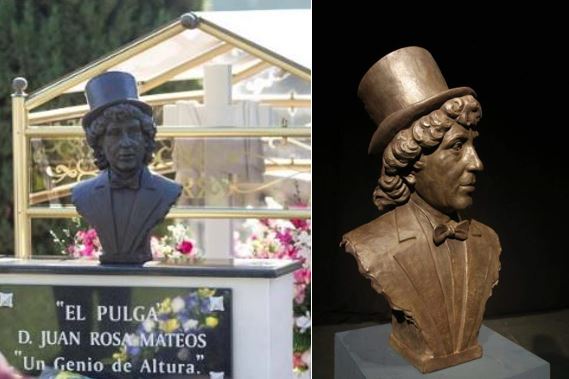 ‘El Pulga’ del ‘Dúo Sacapuntas’ ya tiene busto en su tumba del cementerio de Málaga