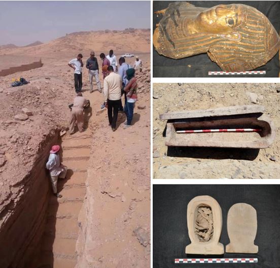 Egipto anuncia el descubrimiento de diez nuevas tumbas junto al Nilo, cerca del Mausoleo del Aga Khan