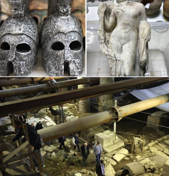 La construcción del metro de Salónica descubre tesoros arqueológicos y dos importantes cementerios