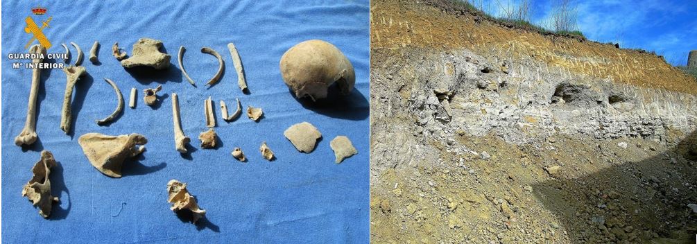 Una excavadora destroza parte de una necrópolis medieval en Mucientes (Valladolid) al hacer un movimiento de tierras