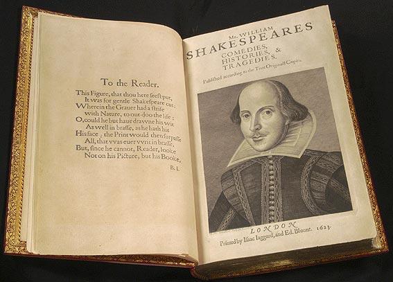 La rentabilidad de un fallecido ilustre: un ejemplar del ‘First Folio’ de Shakespeare se subasta a partir de 4 millones